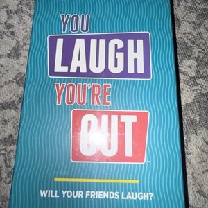 You Laugh You're Out Card Game - Blue and Purple